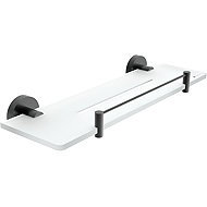 Nimco Bathroom and shower shelf 40 cm with enclosure - no drilling Unix black UNC-X440-X-90 - Bathroom Shelf