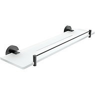 Nimco Bathroom and shower shelf 50 cm with enclosure - no drilling Unix black UNC-X450-X-90 - Bathroom Shelf