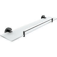 Nimco Bathroom and shower shelf 60 cm with enclosure - no drilling Unix black UNC-X460-X-90 - Bathroom Shelf