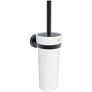 Nimco Toilet brush WC set stainless steel - ceramic without drilling Unix black UNC-13094K-90 - Toilet Brush