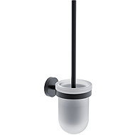 Nimco Toilet brush WC set stainless steel - glass without drilling Unix black UNC-13094WN-90 - Toilet Brush