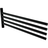 Nimco Swivel towel holder 42 cm (4 arms) - stainless steel Bormo black BRC 11096-4-90 - Towel Rack