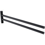 Nimco Swivel towel holder 42 cm (2 arms) - stainless steel Bormo black BRC 11096-90 - Towel Rack