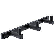 Nimco Triple Towel Hook for Bathrooms and Toilets – stainless steel Bormo black BRC 11103-90 - Coat Hanger