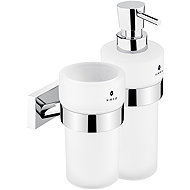 Nimco Soap dispenser and brush holder Keira chrome glass - pump brass KE-2205831W-T-26 - Soap Dispenser