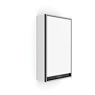 Nimco LED Mirrored Cabinet 40cm Black Right – Touch-Controlled Brightness and Colour GAC-10000PVX-90 - Bathroom Cabinet