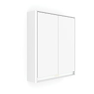 Nimco LED Mirror Cabinet 60cm White – Touch Control for Brightness and Colour GAB-10002VX-05 - Bathroom Cabinet