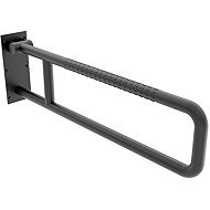 Nimco Safety Handrail for Bathroom and Toilet, Black, Foldable – 80cm, Stainless Steel, Load Capacity 150kg BMSC-9080-90 - Handrail