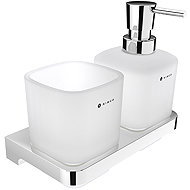 Nimco Maya chrome Soap dispenser with toothbrush cup MA 2905831C-26 - Soap Dispenser