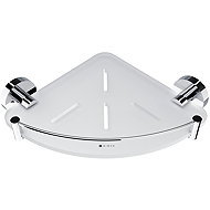 Nimco Corner shelf with fence for bathroom and shower - Unix chrome - Bathroom Shelf