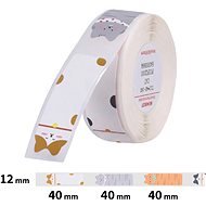Niimbot labels T 12x40mm 160pcs Cats for D11, D11-M, D110, D110-H - Paper Labels