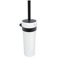 Nimco Wall-mounted toilet brush with ceramic container  - Bormo black BRC-11094K-90 - Toilet Brush