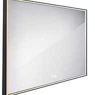 Nimco LED mirror 80 × 70 cm black - touch with brightness and colour adjustment ZPC 13003VX - 90 - Mirror