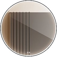 Nimco LED mirror 60 cm round black - touch with brightness and colour adjustment ZPC 28000RVX-90 - Mirror