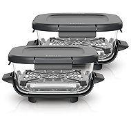Ninja® XSKLIDPLT2EUUK CRISPi CleanCrisp set of 2 glass dishes 1.4L with snap-on lids - Fryer Accessory