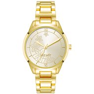 Nine West ladies round gold watch NW/3016CHGB - Watch