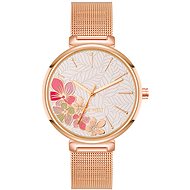Nine West ladies round rose gold watch NW/3000FLRG - Watch