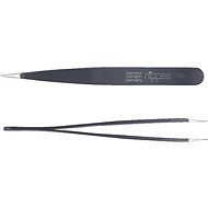Solingen Pointed Tweezers, Black, Stainless Steel 9,5cm - Tweezer