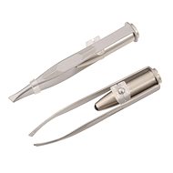 Solingen Bevelled Stainless Steel Tweezers with Light - Tweezer