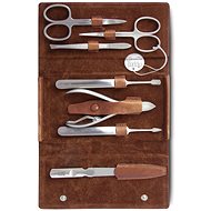 NIPPES SOLINGEN Men's leather manicure set WHISKEY No. 1015 brown - Manicure Set