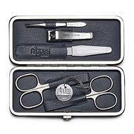 NIPPES SOLINGEN Women's leather manicure set RAUTE No. 1035 grey - Manicure Set