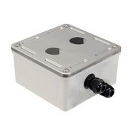 Solarix průmyslový s nerez čelem pro 2x zásuvkový modul - Box