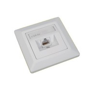 Solarix, CAT5E, UTP, 1x RJ45, pod omítku, bílá - Socket