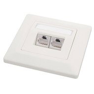 Solarix, CAT6, STP, 1x RJ45, pod omítku, bílá - Socket