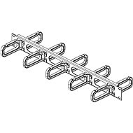 19" Conteg 1U double-sided Plastic Lugs 40x80mm RAL 9005 - Cable Organiser