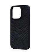 Njord iPhone 15 Pro Salmon Leather Magsafe Case Black - Telefon tok