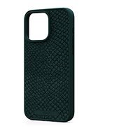 Njord iPhone 15 Pro Max Salmon Leather Magsafe Case Green tok - Telefon tok