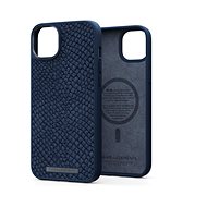 Njord iPhone 14 Max Salmon Leather Magsafe Case Blue - Phone Cover
