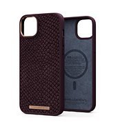 Njord iPhone 14 Max Salmon Leather Magsafe Case Rust - Telefon tok