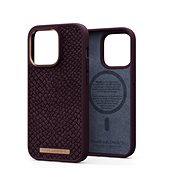 Njord iPhone 14 Pro Salmon Leather Magsafe Case Rust - Phone Cover