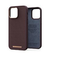 Njord iPhone 14 Pro Max Genuine Leather Case Dark Brown - Handyhülle