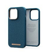 Njord iPhone 14 Pro Woven Fabric Case Deep Sea - Kryt na mobil