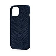 Njord iPhone 15 Salmon Leather Magsafe Case Blue tok - Telefon tok