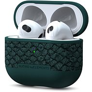Njord AirPods 3 - Dark Green, kůže z lososa - Headphone Case