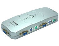 Edimax EK-PS4P, 4 porty PS2 SOHO KVM dataswitch, plastový kryt - -