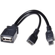 PremiumCord USB A / female + Micro USB male/female - Adapter