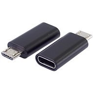 PremiumCord Adaptér USB-C konektor female – USB 2.0  Micro-B/male - Redukcia