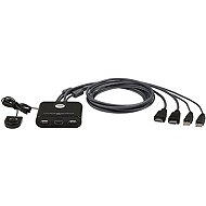 ATEN KVM (USB, HDMI) 2:1, 1080p60Hz, integrované kabely - Toggle Switch