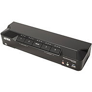 ATEN KVM (USB, 2× DP, Audio) 4:1, USB + USB 3.0 hub, 8K@60Hz - Toggle Switch