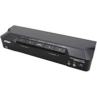 ATEN KVM (USB, DP, Audio) 4:1, USB 3.0, 8K - Toggle Switch