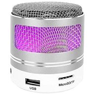 ISO 9099 LED Mini Bluetooth Speaker Silver - Bluetooth Speaker
