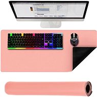 ISO 18626 Keyboard and mouse pad 90 × 45 cm pink - Mouse Pad