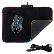 Malatec 12541 Mouse pad, illuminated, fabric - Mouse Pad