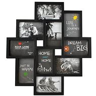 ISO 6297 Photo frame for 10 photos 54 × 49 cm black - Photo Frame