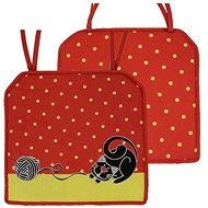 Home Elements cat seat cushion 40 × 40 cm red - Chair Cushion