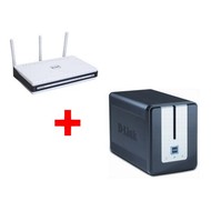 D-Link DNS-323 + DIR-655 - Hard Drive Enclosure